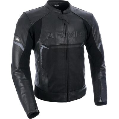 Armr, Motorradjacke, Herren Leather Motorcycle Jacket Raiden 3.0 Leder-Motorradjacke, Schwarz, XL (Herren, XL) Armr, Motorradjacke, Herren Leather Motorcycle Jacket Raiden 3.0 Leder-Motorradjacke, Schwarz, XL (Herren, XL)