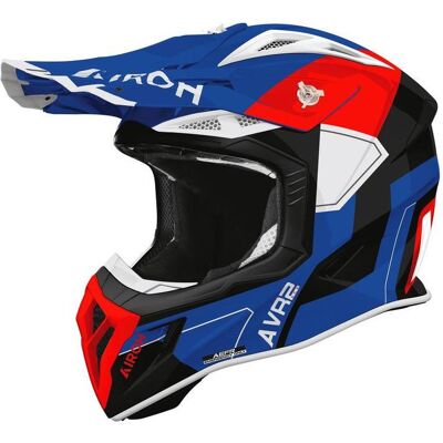 Airoh, Motorradhelm, Aviator Ace Shield Motorradhelm, blau-rot glänzend (M) Airoh, Motorradhelm, Aviator Ace Shield Motorradhelm, blau-rot glänzend (M)