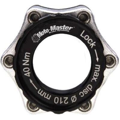 Moto-Master, Motorrad Zubehör, Verkauf Fahrradadapter Centerlock 6-Loch Achse 20mm Farbe Schwarz Silber Moto-Master, Motorrad Zubehör, Verkauf Fahrradadapter Centerlock 6-Loch Achse 20mm Farbe Schwarz Silber