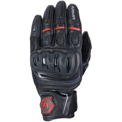 Armr, Motorradhandschuhe, Herren Raiden 3.0 Leder Motorradhandschuhe, Schwarz/Rot, XL (Herren, XL) Armr, Motorradhandschuhe, Herren Raiden 3.0 Leder Motorradhandschuhe, Schwarz/Rot, XL (Herren, XL)