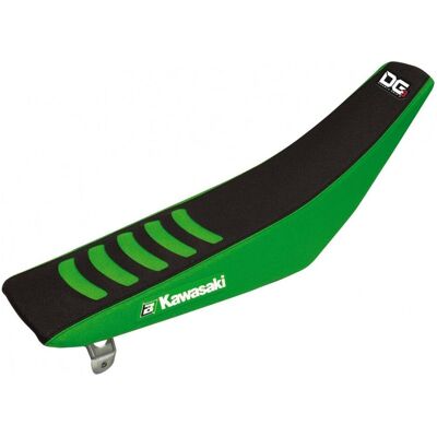 Blackbird, Motorrad Zubehör, Sitzbezug für Kawasaki KX 85 (2014–2025), Doppelgriff, 3-farbig, Schwarz/Grün Blackbird, Motorrad Zubehör, Sitzbezug für Kawasaki KX 85 (2014–2025), Doppelgriff, 3-farbig, Schwarz/Grün