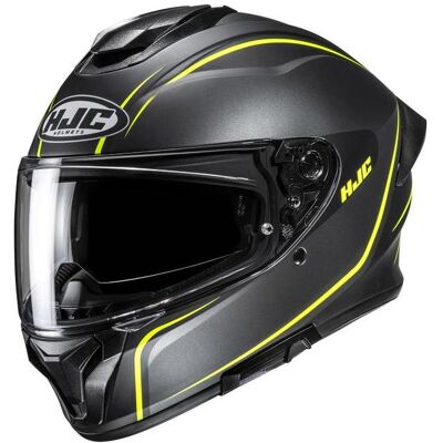 HJC, Motorradhelm, C71 Quez MC3HSF Integralhelm Schwarz / Grau / Gelb L (L, 58 - 59 cm) HJC, Motorradhelm, C71 Quez MC3HSF Integralhelm Schwarz / Grau / Gelb L (L, 58 - 59 cm)