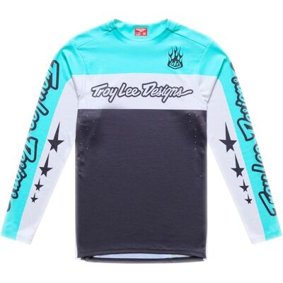 Troy Lee Designs, Herren, Velotrikot, Sprint Pro Jersey, YO Moto, carbon, L (L), Schwarz, Grau, L Troy Lee Designs, Herren, Velotrikot, Sprint Pro Jersey, YO Moto, carbon, L (L), Schwarz, Grau, L