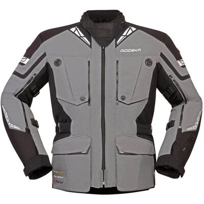 Modeka, Motorradjacke, Panamericana Ii Jacke Grau-Schwarz Grösse XL (Herren, XL) Modeka, Motorradjacke, Panamericana Ii Jacke Grau-Schwarz Grösse XL (Herren, XL)
