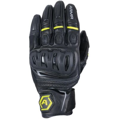 Armr, Motorradhandschuhe, Herren Raiden 3.0 Leather Motorcycle Gloves Black/Yellow, S (Herren, S) Armr, Motorradhandschuhe, Herren Raiden 3.0 Leather Motorcycle Gloves Black/Yellow, S (Herren, S)