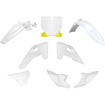 Racetech, Motorrad Zubehör, (RTECH) KUNSTSTOFFSATZ HUSQVARNA TC 85 '25 OEM-FARBE WEISS/GELB Racetech, Motorrad Zubehör, (RTECH) KUNSTSTOFFSATZ HUSQVARNA TC 85 '25 OEM-FARBE WEISS/GELB
