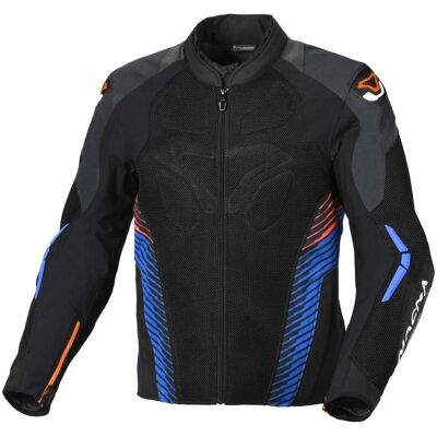 Macna, Motorradjacke, NOVIC Textiljacke schwarz-blau-orange M (Herren, M) Macna, Motorradjacke, NOVIC Textiljacke schwarz-blau-orange M (Herren, M)
