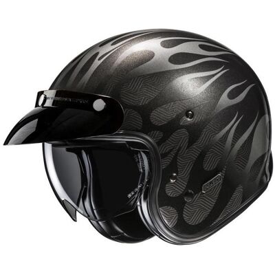 HJC, Motorradhelm, V31 Firo MC5 Jethelm Grau XL (XL, 60 - 61 cm) HJC, Motorradhelm, V31 Firo MC5 Jethelm Grau XL (XL, 60 - 61 cm)