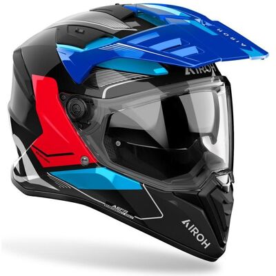 Airoh, Motorradhelm, Bandit Tune Blau Rot Glanz Motorradhelm (XL) Airoh, Motorradhelm, Bandit Tune Blau Rot Glanz Motorradhelm (XL)