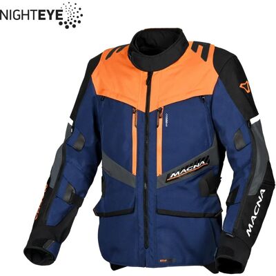 Macna, Motorradjacke, Sale Domane Motorradjacke Dunkelblau/Orange/Schwarz Grösse L (Herren, L) Macna, Motorradjacke, Sale Domane Motorradjacke Dunkelblau/Orange/Schwarz Grösse L (Herren, L)