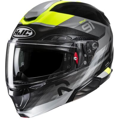 HJC, Motorradhelm, RPHA 91 Madal MC3H Klapphelm Schwarz / Grau / Gelb M (M, 57 - 58 cm) HJC, Motorradhelm, RPHA 91 Madal MC3H Klapphelm Schwarz / Grau / Gelb M (M, 57 - 58 cm)