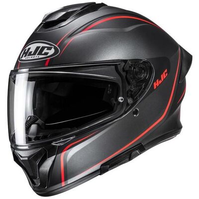 HJC, Motorradhelm, C71 Quez MC1SF Integralhelm Schwarz / Grau / Rot L (L, 58 - 59 cm) HJC, Motorradhelm, C71 Quez MC1SF Integralhelm Schwarz / Grau / Rot L (L, 58 - 59 cm)