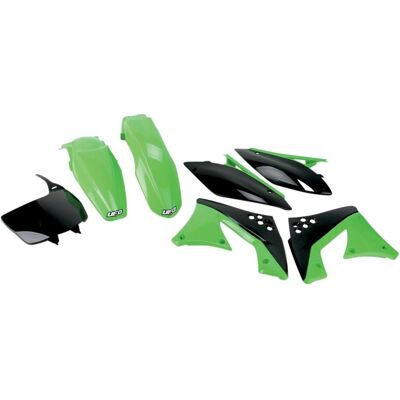 UFO, Motorrad Zubehör, KUNSTSTOFFSATZ KAWASAKI KXF 250 '10-'11 OEM-FARBE (GRÜN/SCHWARZ) (KA215E999) UFO, Motorrad Zubehör, KUNSTSTOFFSATZ KAWASAKI KXF 250 '10-'11 OEM-FARBE (GRÜN/SCHWARZ) (KA215E999)