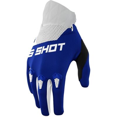 Shot Racing Blau Weiß Motocross Handschuhe - Handschuhe Shot Racing Blau Weiß Motocross Handschuhe - Handschuhe