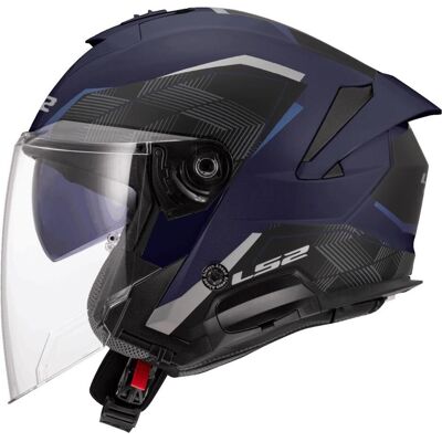 LS2, Motorradhelm, OF618 VERSO II AIR Jethelm (L, 59 - 60 cm) LS2, Motorradhelm, OF618 VERSO II AIR Jethelm (L, 59 - 60 cm)