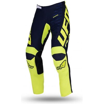 UFO, Motorradhose, Kimura Cross Pants Kinder / Junior / Kinder Farbe Blau/Gelb Neon Grösse XXS / Eu34 - (Jungen, 34) UFO, Motorradhose, Kimura Cross Pants Kinder / Junior / Kinder Farbe Blau/Gelb Neon Grösse XXS / Eu34 - (Jungen, 34)