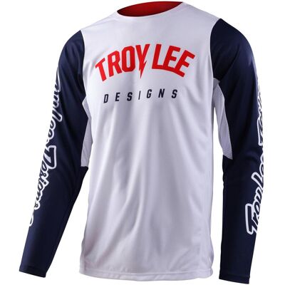 Troy Lee Designs, Herren, Velotrikot, GP PRO Jersey - Boltz (L), Blau, Weiss, L Troy Lee Designs, Herren, Velotrikot, GP PRO Jersey - Boltz (L), Blau, Weiss, L
