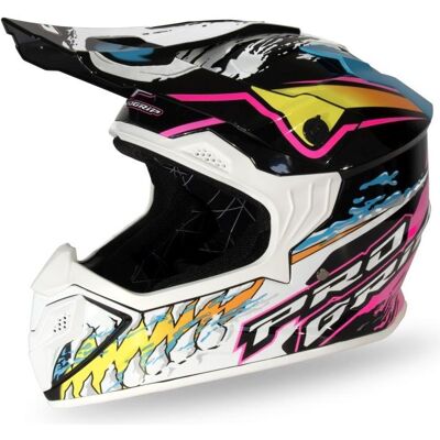 ProGrip, Motorradhelm, Helm Pg3009 Jurassic Cross Kinder / Junior / Kinder Farbe Weiss/Schwarz/Rosa/Celadon Grösse (XL) ProGrip, Motorradhelm, Helm Pg3009 Jurassic Cross Kinder / Junior / Kinder Farbe Weiss/Schwarz/Rosa/Celadon Grösse (XL)