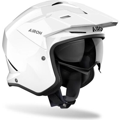 Airoh, Motorradhelm, Kombakt Color Weiss glänzend Motorradhelm (M) Airoh, Motorradhelm, Kombakt Color Weiss glänzend Motorradhelm (M)