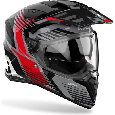 Airoh, Motorradhelm, Bandit Spicy Rot glänzender Motorradhelm (S) Airoh, Motorradhelm, Bandit Spicy Rot glänzender Motorradhelm (S)
