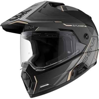 Sena, Motorradhelm, Outlander Adventure-Helm Matt-Schwarz S (S, 55 - 56 cm) Sena, Motorradhelm, Outlander Adventure-Helm Matt-Schwarz S (S, 55 - 56 cm)