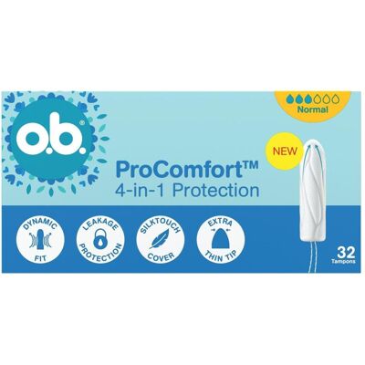 o.b., Tampons, OB Tampons ProComfort Normal Karton 32 (32x, Normal) o.b., Tampons, OB Tampons ProComfort Normal Karton 32 (32x, Normal)