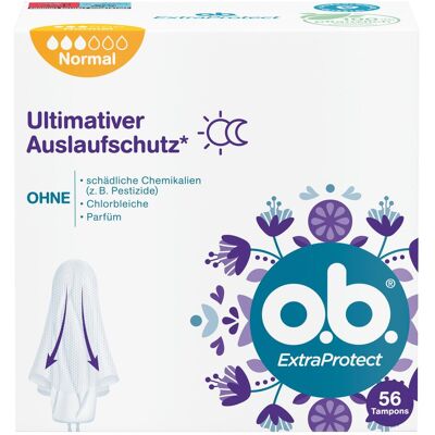 o.b., Tampons, Extra Protect (56x, Normal) o.b., Tampons, Extra Protect (56x, Normal)