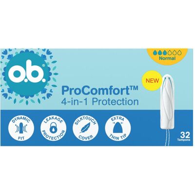 o.b., Tampons, OB Tampons ProComfort Normal Karton 32 (32x, Normal) o.b., Tampons, OB Tampons ProComfort Normal Karton 32 (32x, Normal)