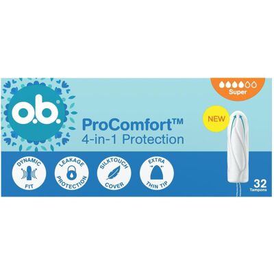 o.b., Tampons, OB Tampons ProComfort Super Karton 32 (32x) o.b., Tampons, OB Tampons ProComfort Super Karton 32 (32x)