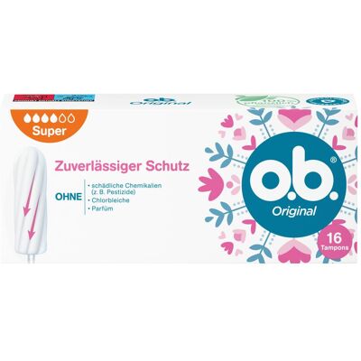 o.b., Tampons, Original Super (16x) o.b., Tampons, Original Super (16x)