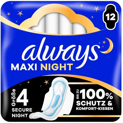 Always, Binden, Maxi Night (12x) Always, Binden, Maxi Night (12x)