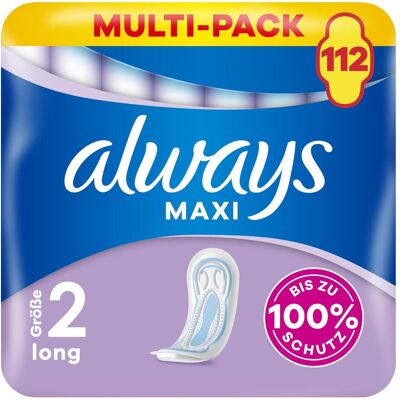 Always, Binden, Maxi Profresh Grosse 2 Long, 112 Stk (112x) Always, Binden, Maxi Profresh Grosse 2 Long, 112 Stk (112x)
