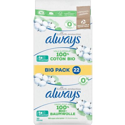 Always, Binden, Cotton Protection (22x) Always, Binden, Cotton Protection (22x)