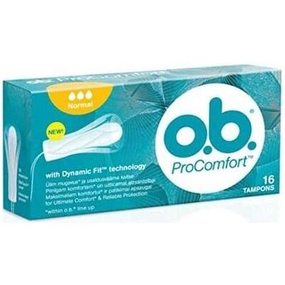 o.b., Tampons, Normale ProComfort Tampons 16 Stück (16x, Normal) o.b., Tampons, Normale ProComfort Tampons 16 Stück (16x, Normal)