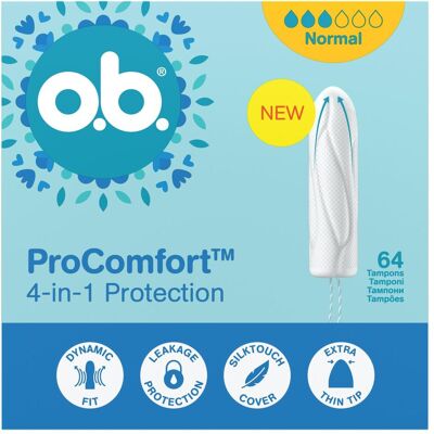 o.b., Tampons, ProComfort tampony Normal 64szt. (64x, Normal) o.b., Tampons, ProComfort tampony Normal 64szt. (64x, Normal)