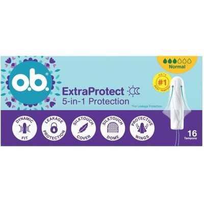 o.b., Tampons, OB Tampons ExtraProtect Normal (16x, Normal) o.b., Tampons, OB Tampons ExtraProtect Normal (16x, Normal)
