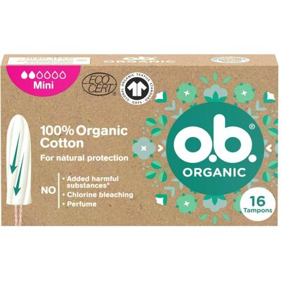 o.b., Tampons, Organic Mini Box (16x, Mini) o.b., Tampons, Organic Mini Box (16x, Mini)