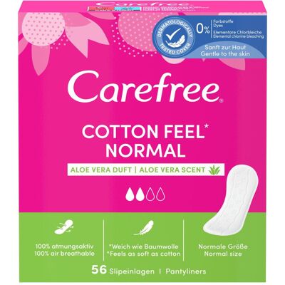Carefree, Binden, Cotton Feel Aloe (56x) Carefree, Binden, Cotton Feel Aloe (56x)