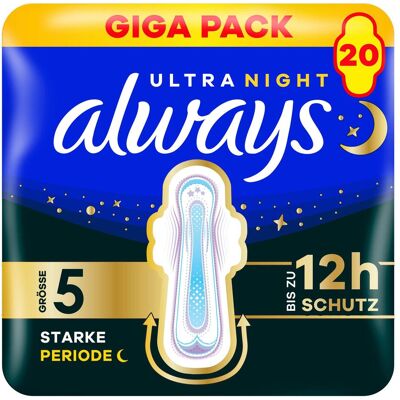 Always, Binden, Sec.Night Fl.Ex.Gr5 Gp (20x) Always, Binden, Sec.Night Fl.Ex.Gr5 Gp (20x)