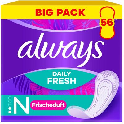 Always - Fresh&Protect Normal Fresh - Gelb - 3-Pack - Pantyliner Always - Fresh&Protect Normal Fresh - Gelb - 3-Pack - Pantyliner
