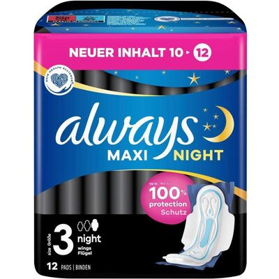 Always, Binden, Maxi Night (12x) Always, Binden, Maxi Night (12x)