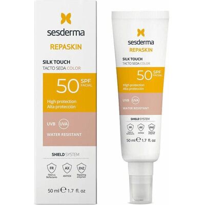 Sesderma Repaskin SPF50 Seidige Touch mit Farbe - Gesichtssonnenschutz Sesderma Repaskin SPF50 Seidige Touch mit Farbe - Gesichtssonnenschutz