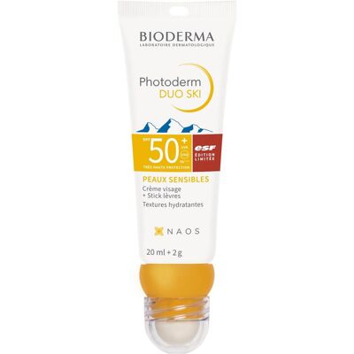 Bioderma Duo Ski SPF50+ Gesichtscreme & Lippenbalsam - Sonnenschutz Bioderma Duo Ski SPF50+ Gesichtscreme & Lippenbalsam - Sonnenschutz