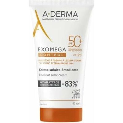A-Derma Exomega Control Emollient SPF 50+ Cremé - Sonnenschutz für Gesicht & Körper A-Derma Exomega Control Emollient SPF 50+ Cremé - Sonnenschutz für Gesicht & Körper