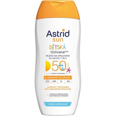 Astrid, Sonnencreme, Children Ìs lotion for face and body for tanning SPF 50 Sun 200 ml (SPF 50, 200 ml) Astrid, Sonnencreme, Children Ìs lotion for face and body for tanning SPF 50 Sun 200 ml (SPF 50, 200 ml)