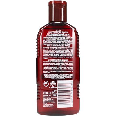 Malibu, Selbstbräuner, Bronzing Sunbading Oil SPF10, 200 ml (200 ml) Malibu, Selbstbräuner, Bronzing Sunbading Oil SPF10, 200 ml (200 ml)