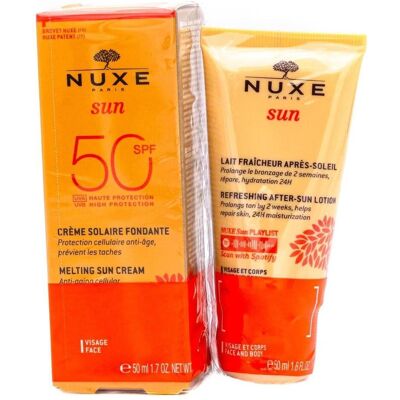 Nuxe Sun SPF50 Hochschutz Schmelzcreme & After Sun Milch Set Nuxe Sun SPF50 Hochschutz Schmelzcreme & After Sun Milch Set