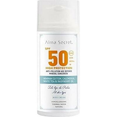 Alma Secret, Sonnencreme, HIGH PROTECTION crema corporal SPF50 100 ml (SPF 50, 100 ml) Alma Secret, Sonnencreme, HIGH PROTECTION crema corporal SPF50 100 ml (SPF 50, 100 ml)