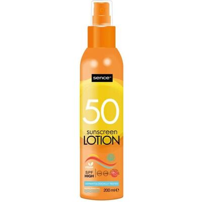 Sence, Sonnencreme, Sun Sunscreen Spray LSF 50 200ml (Sonnencreme, Sonnenspray, SPF 50, 200 ml) Sence, Sonnencreme, Sun Sunscreen Spray LSF 50 200ml (Sonnencreme, Sonnenspray, SPF 50, 200 ml)