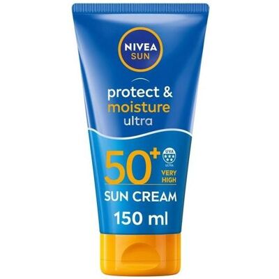 NIVEA, Sonnencreme, Sun Protect & Moisture Ultra Sun Cream Lotion SPF 50+ 150ml (SPF 50+, 150 ml) NIVEA, Sonnencreme, Sun Protect & Moisture Ultra Sun Cream Lotion SPF 50+ 150ml (SPF 50+, 150 ml)